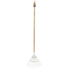 Draper Stainless Steel Lawn Rake with Ash Handle