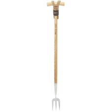 Draper Heritage Stainless Steel Fork with Ash Long Handle