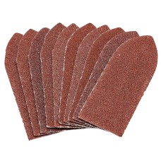 Draper Pack of Ten 60 Grit Hook and Loop Aluminium Oxide Sanding Sheets (32 x 92mm)