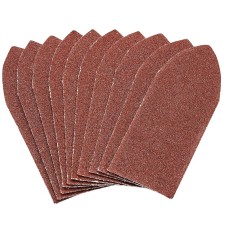 Draper Pack of Ten 80 Grit Hook and Loop Aluminium Oxide Sanding Sheets (32 x 92mm)