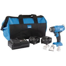 Draper D20 20V Heat Gun Kit (2 x 5.0Ah Batteries, 1 x Fast Charger, 1 x Bag)