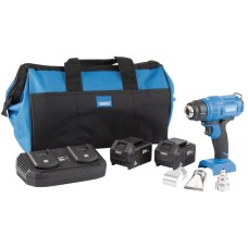 Draper D20 20V Heat Gun Kit (2 x 3.0Ah Batteries, 1 x Twin Charger and 1 x Bag)