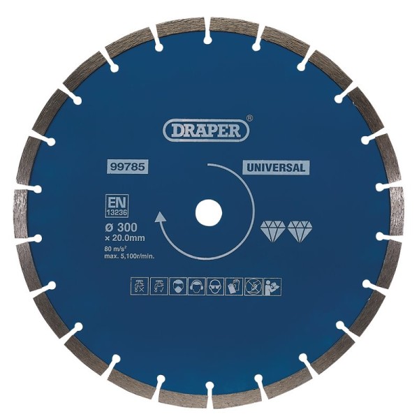 Draper Segmented Diamond Blade (300mm) Draper Segmented Diamond Blade (300mm)