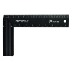 Faithfull Prestige Try Square Black Aluminium 250mm