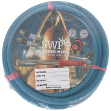 SWP Fitted Oxygen Welding Hose - 6mm / 5m / 1/4"
