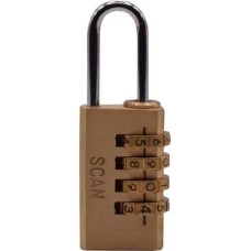 Scan Brass Combination Padlock 20mm