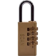 Scan Brass Combination Padlock 28mm