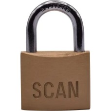 Scan Brass Padlock 40mm