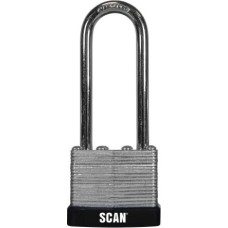 Scan Laminated Steel Padlock 40mm Long Shackle