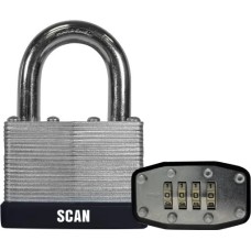 Scan Laminated Steel Combination Padlock 50mm