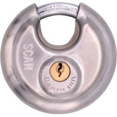 Scan Stainless Steel Disk Type Padlock 70mm