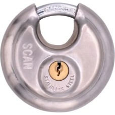 Scan Stainless Steel Disk Type Padlock 80mm