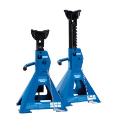 Draper EXPERT Pair of Pneumatic Rise Ratcheting Axle Stands (3 Tonne)