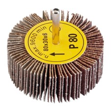 Draper 80mm x 30mm Abrasive Flap Wheel (80 Grit)