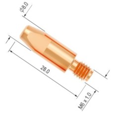 Parker Contact Tip 1.0mm (DBG - 250A) M6 Thread - Pack Of 5