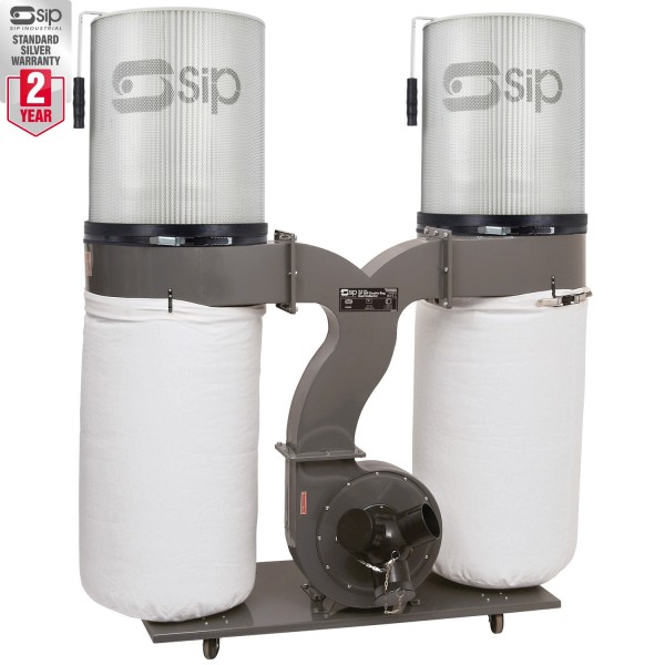 SIP 3HP Double Bag Dust Collector Package SIP 3HP Double Bag Dust Collector Package