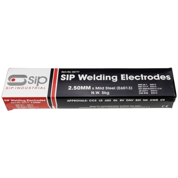 SIP 5kg x 2.50mm 6013 Mild Steel Electrodes SIP 5kg x 2.50mm 6013 Mild Steel Electrodes