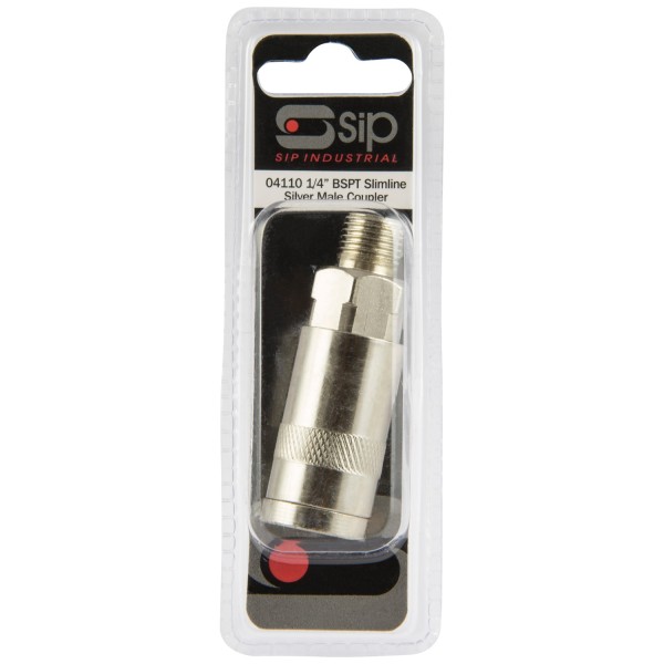 SIP 1/4" Display Pack Slimline Male Coupler SIP 1/4" Display Pack Slimline Male Coupler