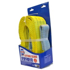 Faithfull Lifting Sling Yellow 3 Tonne 90mm x 3m