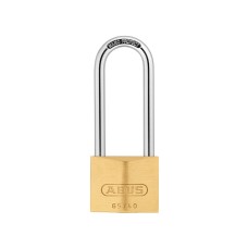 ABUS Mechanical 65/40mm Brass Padlock 63mm Long Shackle Carded