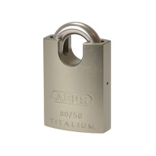 ABUS Mechanical 90RK/50 TITALIUM™ Padlock Closed Shackle Carded