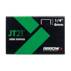 Arrow JT21 T27 Staples 6mm (1/4in) (Box 5000)