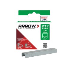 Arrow JT21 T27 Staples 10mm (3/8in) (Box 1000)