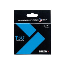 Arrow T50 Staples 6mm (1/4in) (Pack 5000, 4 x 1250)