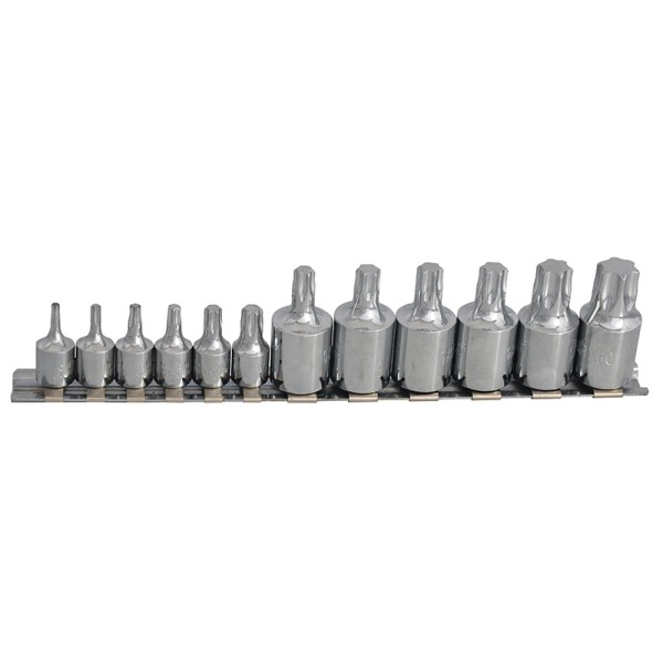 BlueSpot Tools TORX Socket Set of 12 1/4 & 3/8in Square Drive BlueSpot Tools TORX Socket Set of 12 1/4 & 3/8in Square Drive