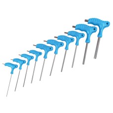 BlueSpot Tools Metric T-Handle Hex Key Set, 10 Piece (2-10mm)