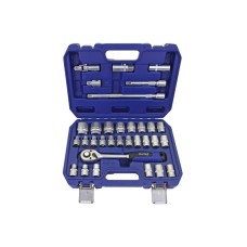 BlueSpot Tools 1/2in Hex & 12 Point Socket Set, 32 Piece