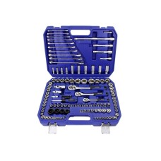 BlueSpot Tools 1/2in, 3/8in & 1/4in Metric Socket Set, 120 Piece