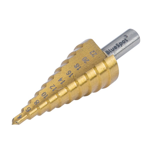 BlueSpot Tools HSS Step Drill 4-22mm BlueSpot Tools HSS Step Drill 4-22mm