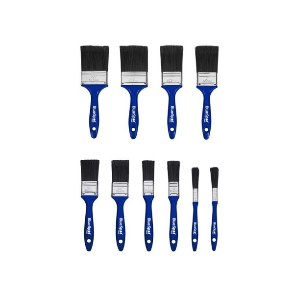 BlueSpot Tools Synthetic Workshop Paint Brush Set, 10 Piece BlueSpot Tools Synthetic Workshop Paint Brush Set, 10 Piece