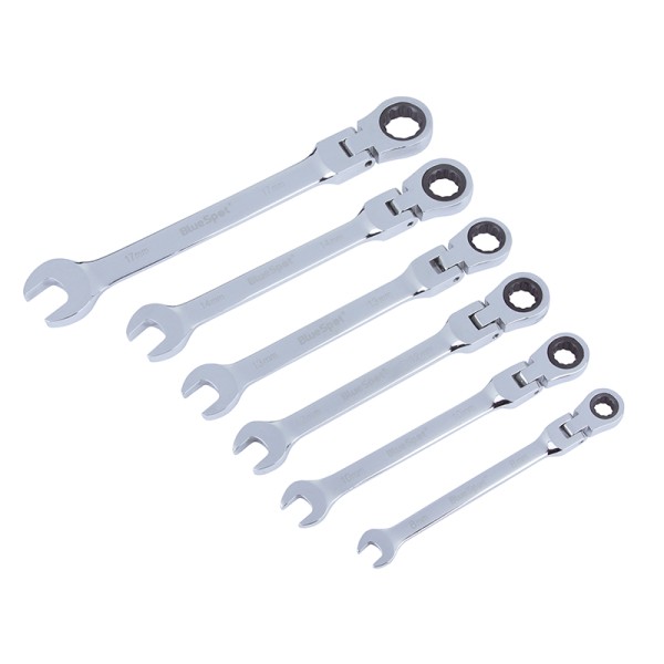 BlueSpot Tools Flexible Head Ratchet Set, 6 Piece BlueSpot Tools Flexible Head Ratchet Set, 6 Piece