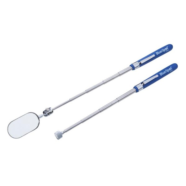 BlueSpot Tools Inspection Mirror and Pickup Tool Set, 2 Piece BlueSpot Tools Inspection Mirror and Pickup Tool Set, 2 Piece
