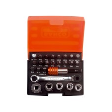 Bahco 2058/S26 1/4in Drive Ratchet Socket Set, 26 Piece