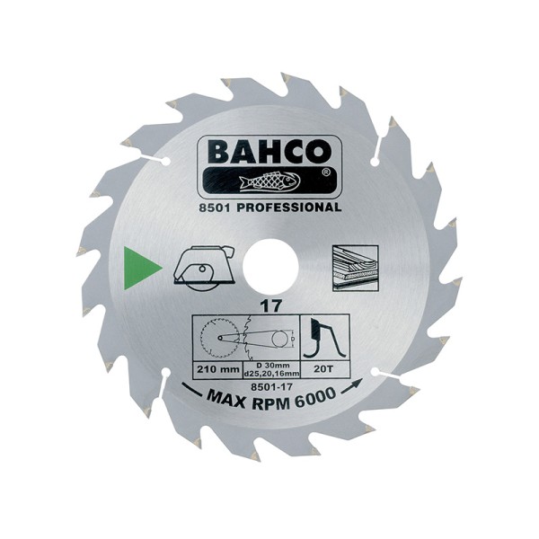Bahco 8501-23 Portable/Table Saw Blade for Wood 235 x 30mm x 30T Bahco 8501-23 Portable/Table Saw Blade for Wood 235 x 30mm x 30T