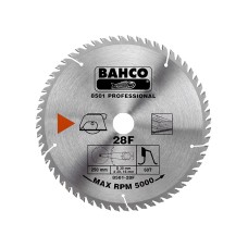 Bahco 8501-28F Portable/Table Saw Blade for Wood 250 x 30mm x 40T