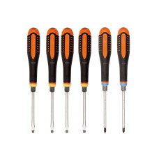 Bahco BE-9882TB ERGO™ Through Blade Screwdriver Set, 6 Piece