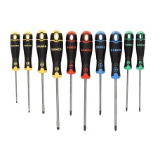 Bahco BahcoFit Coloured Handle Screwdriver Set, 10 Piece