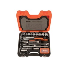 Bahco S95 1/4in & 1/2in Drive Socket & Mech Set of 95 Metric