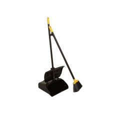 Bulldozer Heavy-duty Long Handled Dustpan and Brush Set