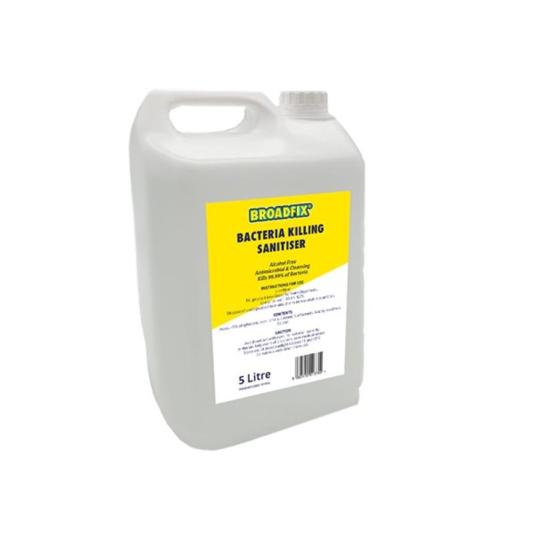 Broadfix Bacteria Killing Hand Sanitiser 5 litre Broadfix Bacteria Killing Hand Sanitiser 5 litre