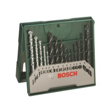 Bosch Powertool Accessories Mini-X-Line Twist Drill Bit Set, 15 Piece