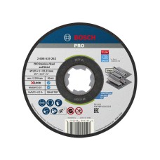 Bosch Powertool Accessories PRO Stainless Steel and Metal Bonded Cutting Disc 125 x 1.0 x 22.23mm Pack of 10