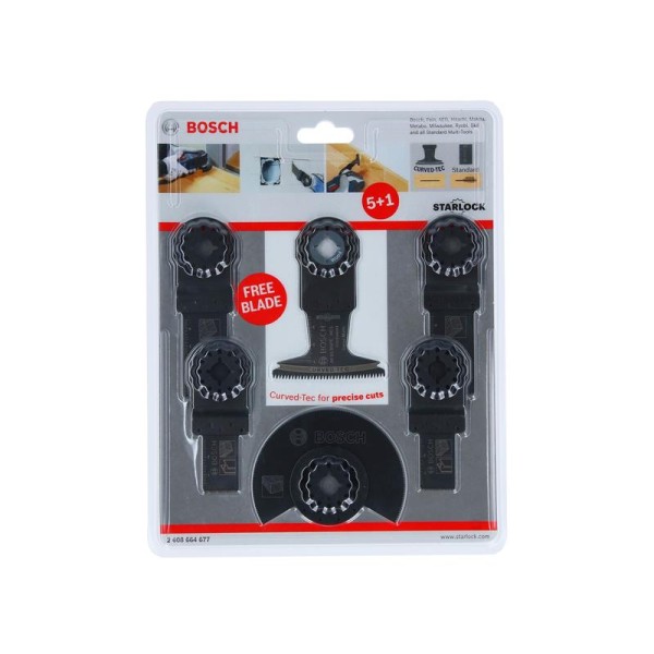 Bosch Powertool Accessories Universal Starlock Multi Tool Blade Set, 6 Piece Bosch Powertool Accessories Universal Starlock Multi Tool Blade Set, 6 Piece