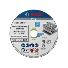 Bosch Powertool Accessories PRO Stainless Steel and Metal Bonded Cutting Disc 76 x 10mm Pack of 5