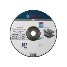 Bosch Powertool Accessories PRO Stainless Steel & Metal Bonded Cutting Disc, Depressed Centre 230 x 22.23mm