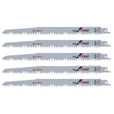 Bosch Powertool Accessories S 1531 L Top for Wood Reciprocating Saw Blade 240mm 5 TPI Pack of 5
